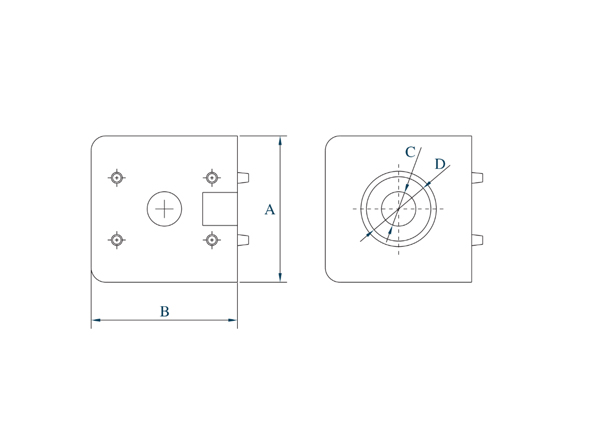 2-way-corner-connector-die-cast-aluminum-silver-powder-coating