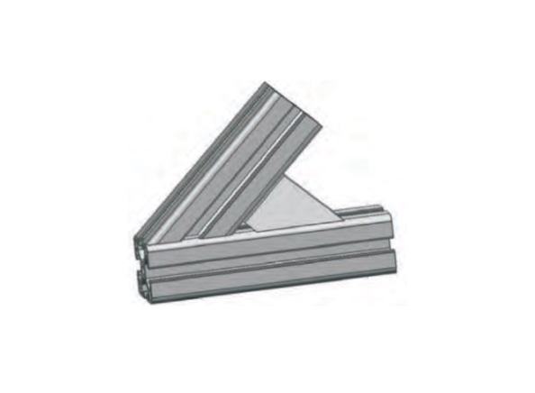 45-support-connector-die-cast-aluminum-powder-coating