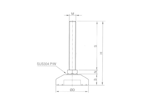levelling-foot-mount-mf-type